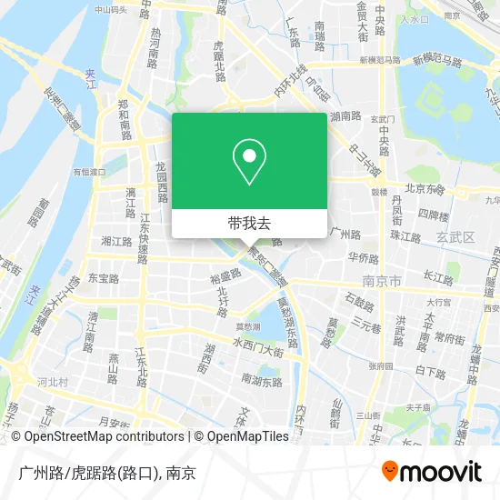 广州路/虎踞路(路口)地图