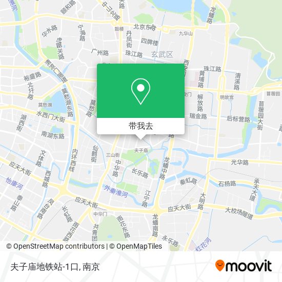 夫子庙地铁站-1口地图