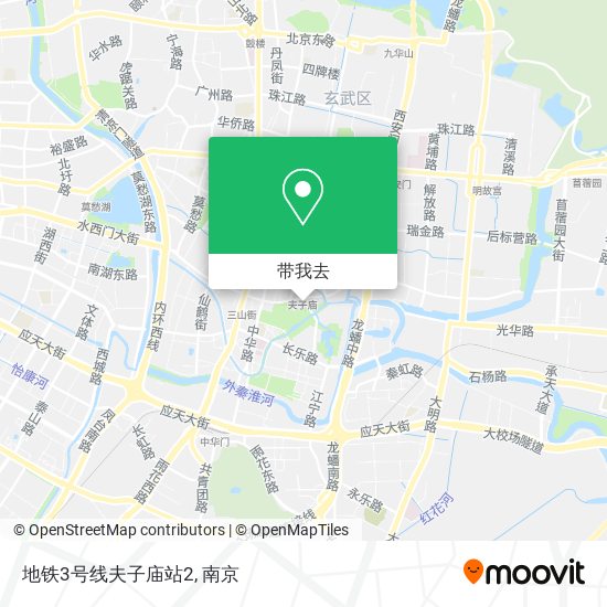 地铁3号线夫子庙站2地图