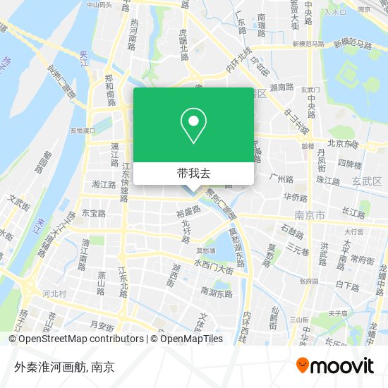 外秦淮河画舫地图