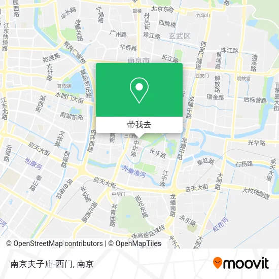 南京夫子庙-西门地图
