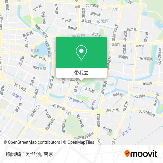 瞻园鸭血粉丝汤地图