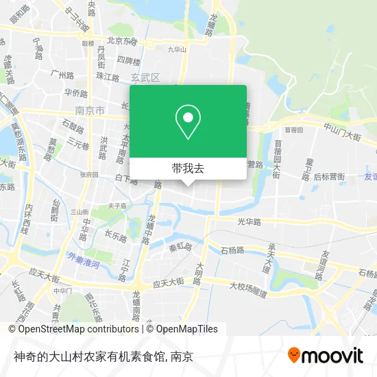 神奇的大山村农家有机素食馆地图