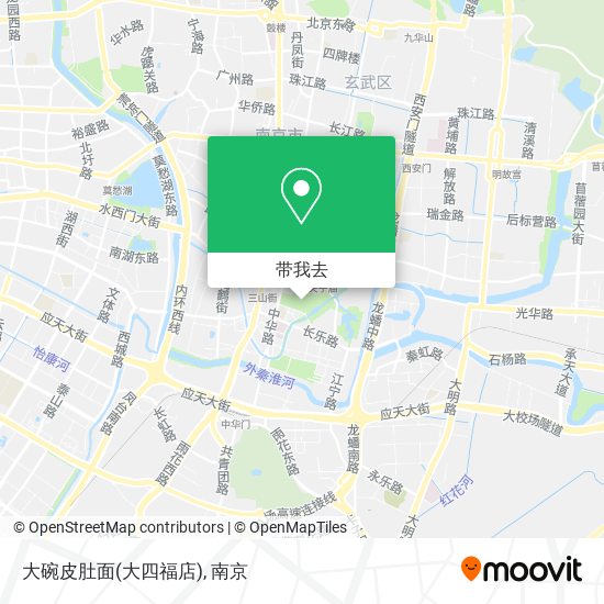 大碗皮肚面(大四福店)地图