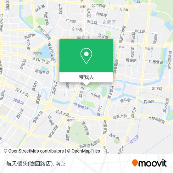 航天馒头(瞻园路店)地图