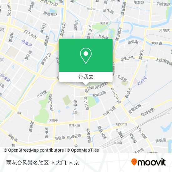 雨花台风景名胜区-南大门地图
