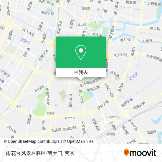 雨花台风景名胜区-南大门地图
