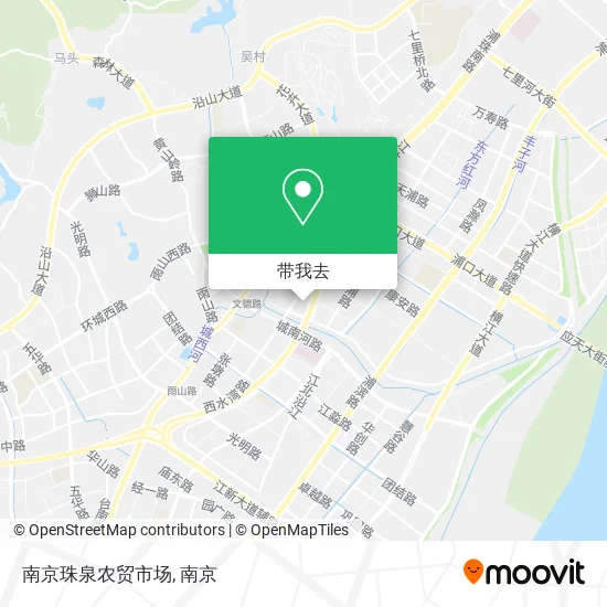 南京珠泉农贸市场地图