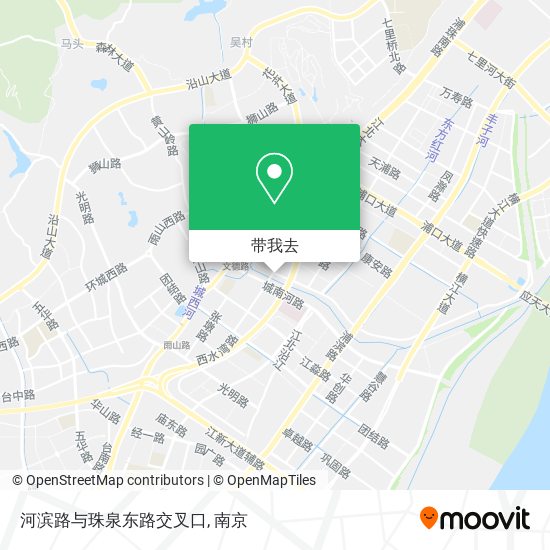 河滨路与珠泉东路交叉口地图