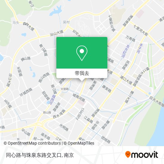 同心路与珠泉东路交叉口地图