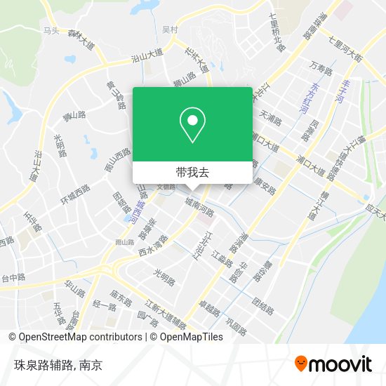 珠泉路辅路地图