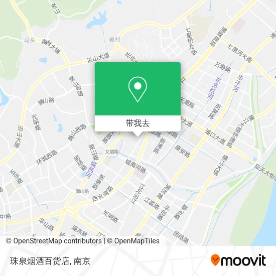 珠泉烟酒百货店地图