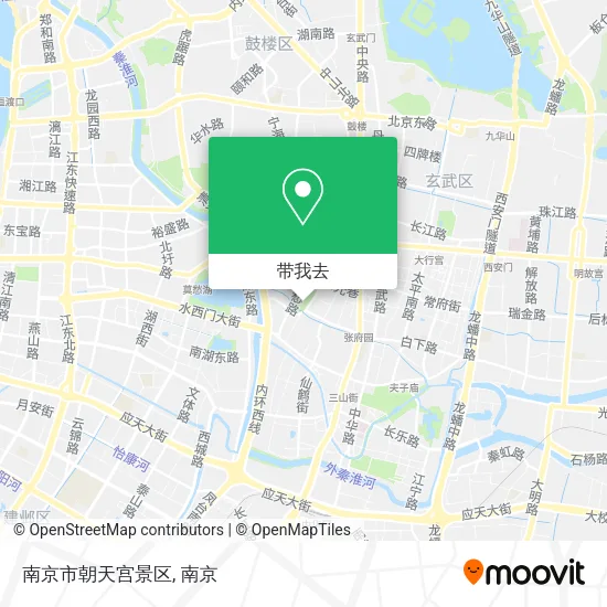 南京市朝天宫景区地图