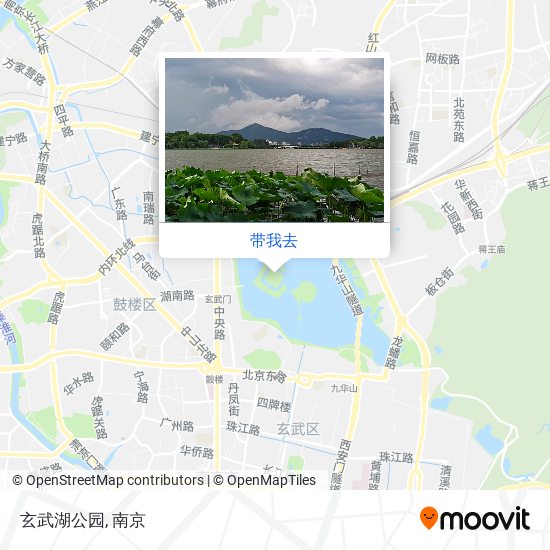 玄武湖公园地图