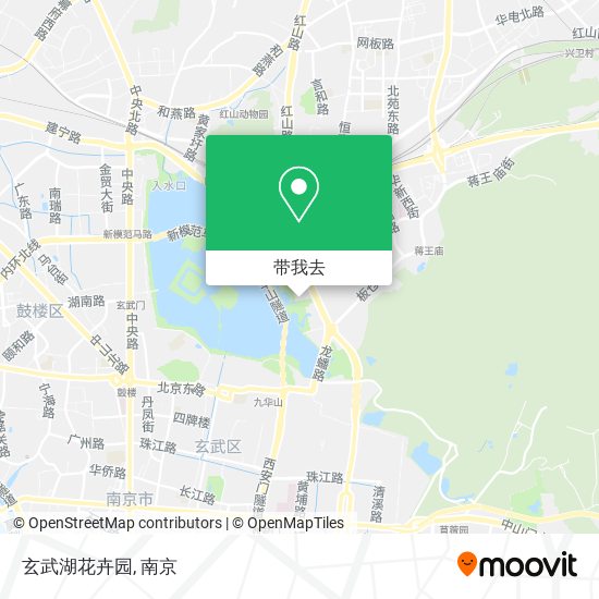 玄武湖花卉园地图