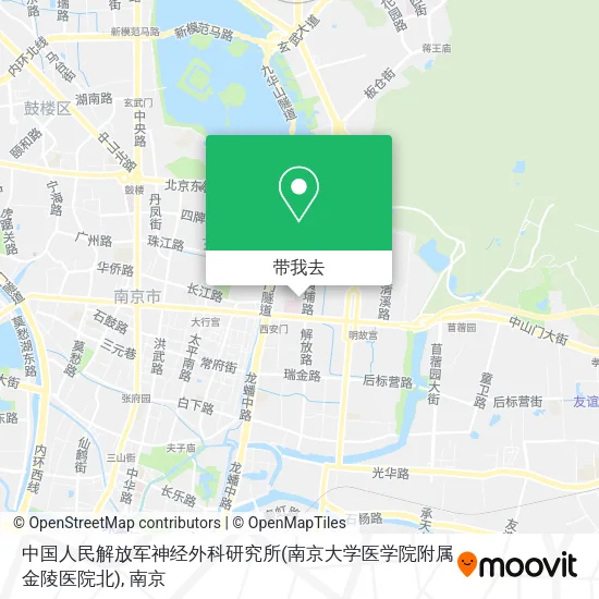 中国人民解放军神经外科研究所(南京大学医学院附属金陵医院北)地图