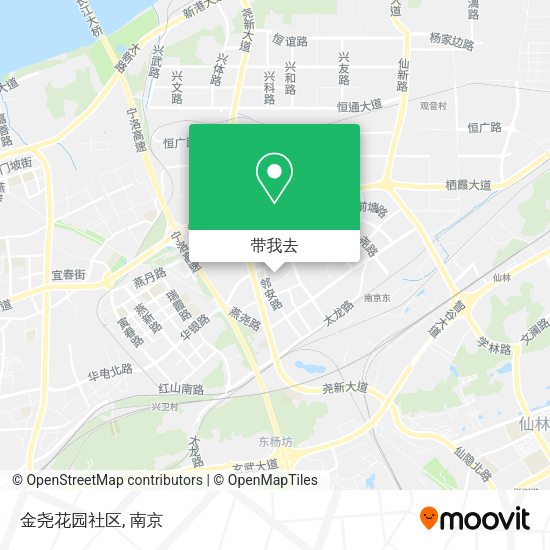 金尧花园社区地图