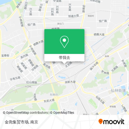 金尧集贸市场地图