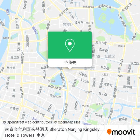 南京金丝利喜来登酒店 Sheraton Nanjing Kingsley Hotel & Towers地图