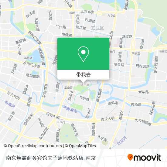 南京焕鑫商务宾馆夫子庙地铁站店地图