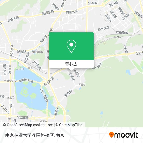 南京林业大学花园路校区地图