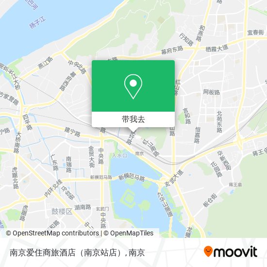 南京爱住商旅酒店（南京站店）地图