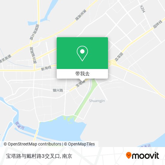 宝塔路与戴村路3交叉口地图