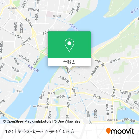 1路(南堡公园-太平南路·夫子庙)地图