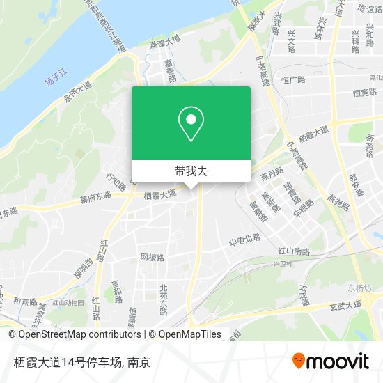 栖霞大道14号停车场地图