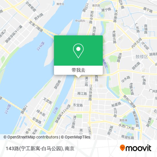 143路(宁工新寓-白马公园)地图