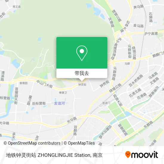 地铁钟灵街站 ZHONGLINGJIE Station地图