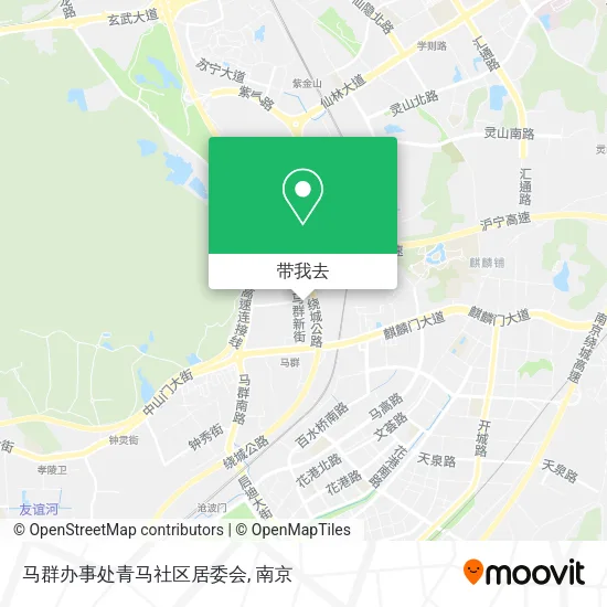马群办事处青马社区居委会地图
