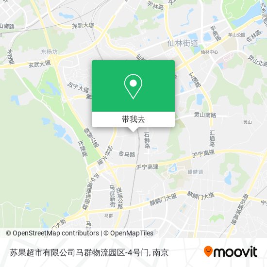 苏果超市有限公司马群物流园区-4号门地图