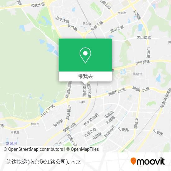 韵达快递(南京珠江路公司)地图