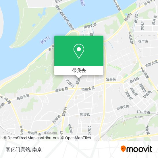 客亿门宾馆地图