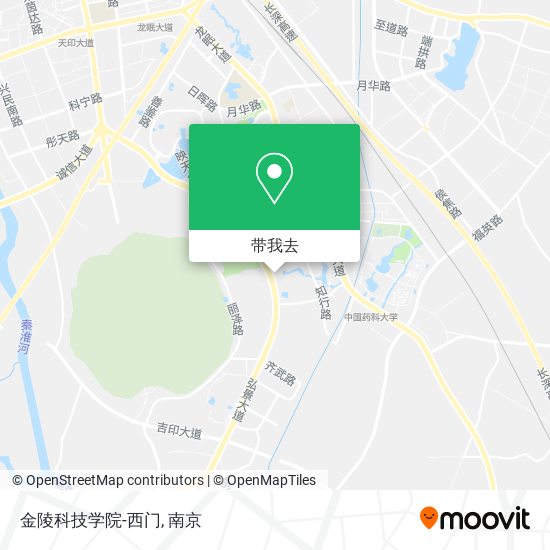 金陵科技学院-西门地图