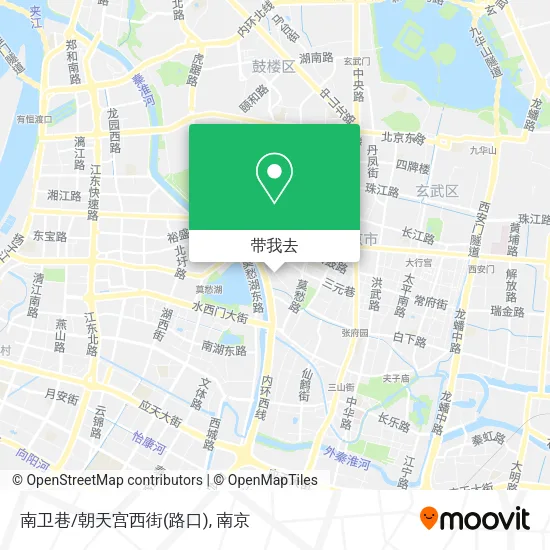 南卫巷/朝天宫西街(路口)地图
