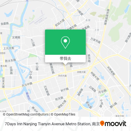 7Days Inn Nanjing Tianyin Avenue Metro Station地图