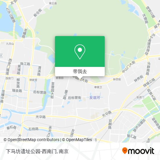 下马坊遗址公园-西南门地图