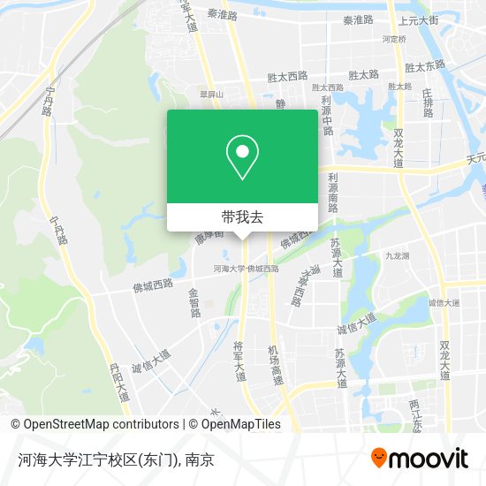 河海大学江宁校区(东门)地图