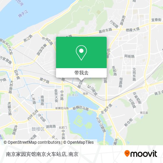 南京家园宾馆南京火车站店地图