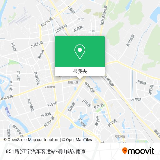 851路(江宁汽车客运站-铜山站)地图