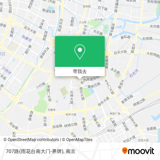 707路(雨花台南大门-界牌)地图