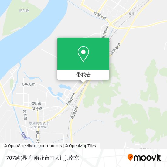 707路(界牌-雨花台南大门)地图