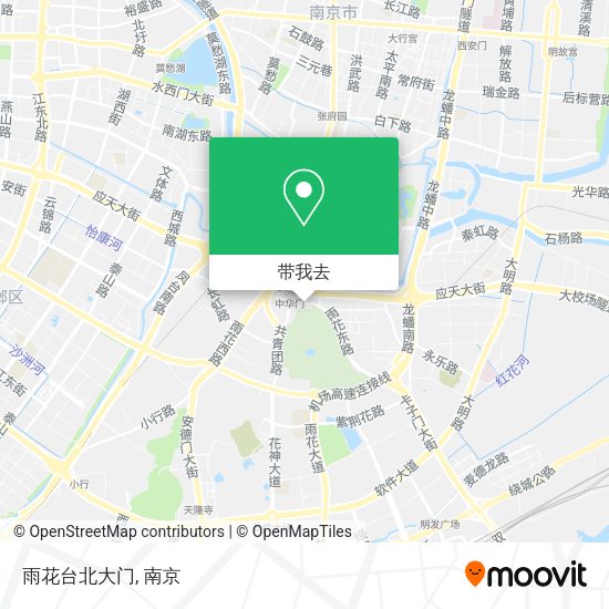 雨花台北大门地图