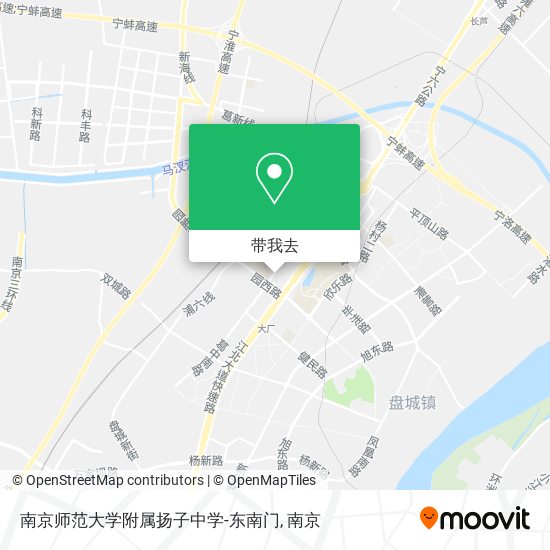 南京师范大学附属扬子中学-东南门地图