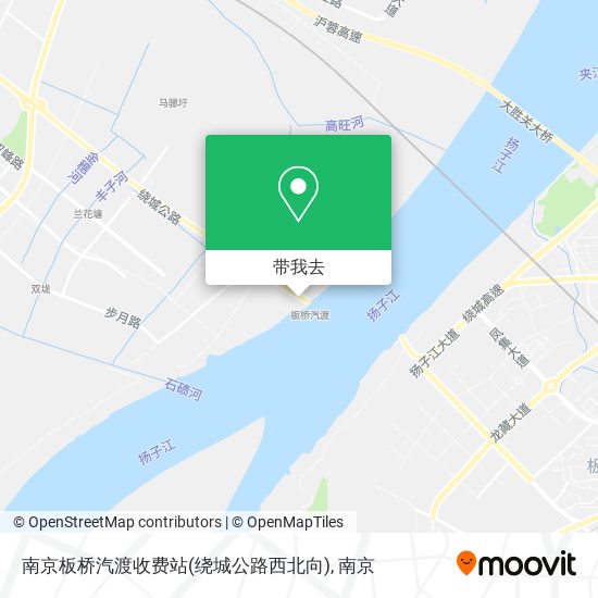 南京板桥汽渡收费站(绕城公路西北向)地图