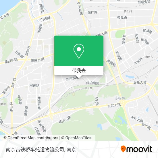 南京吉铁轿车托运物流公司地图