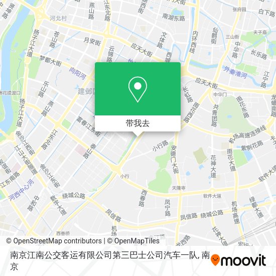 南京江南公交客运有限公司第三巴士公司汽车一队地图
