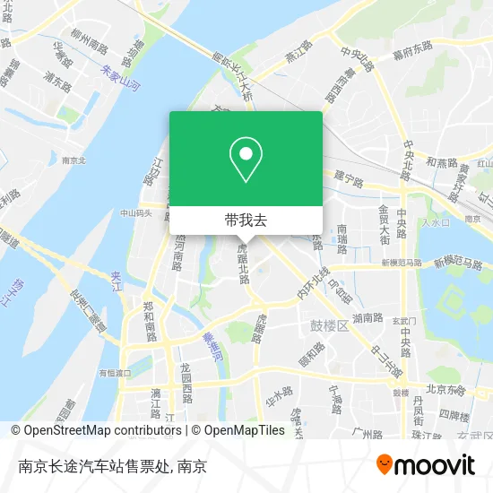 南京长途汽车站售票处地图